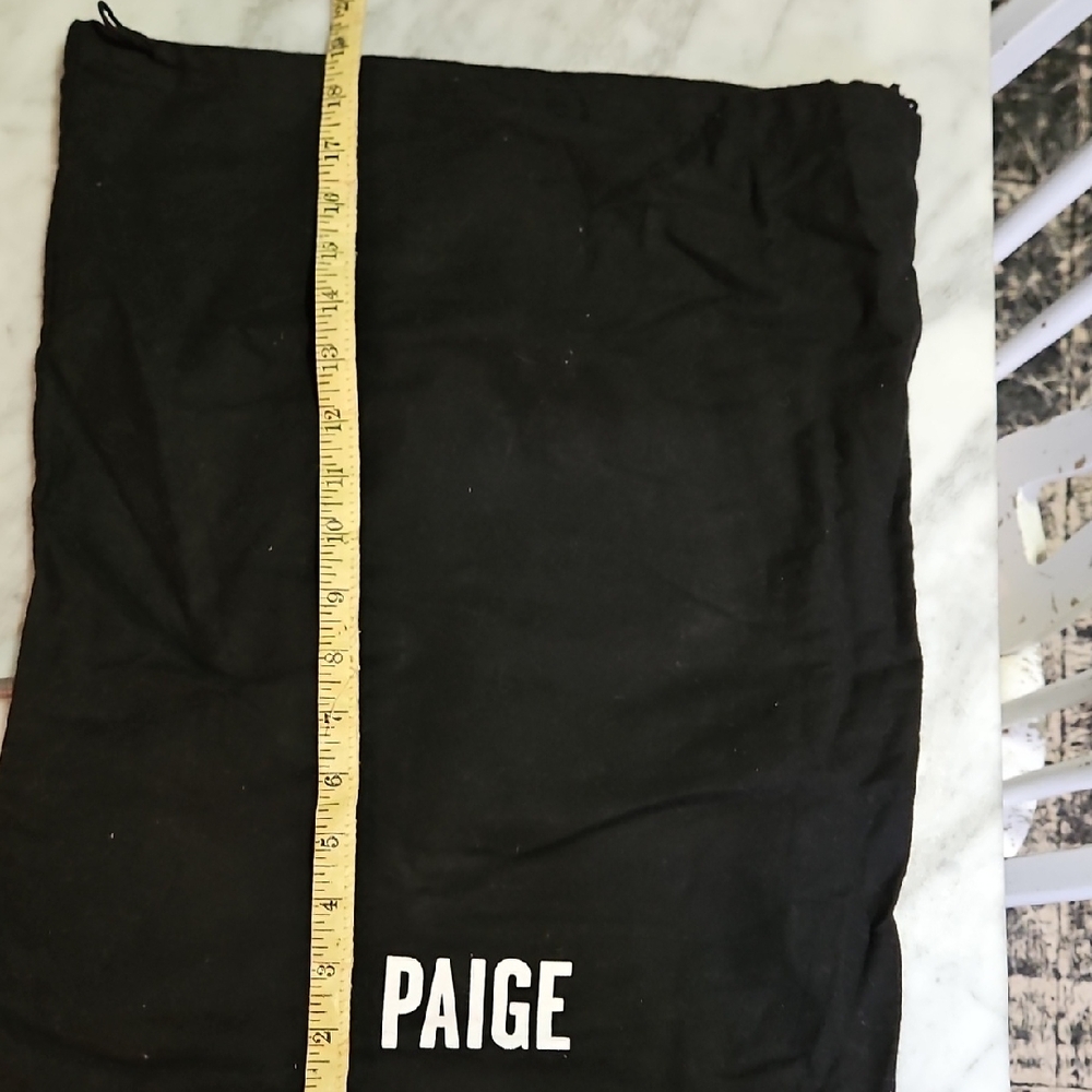 PAIGE Black Drawstring Pouch